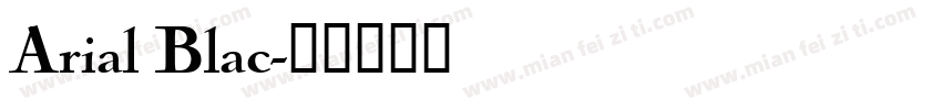 Arial Blac字体转换